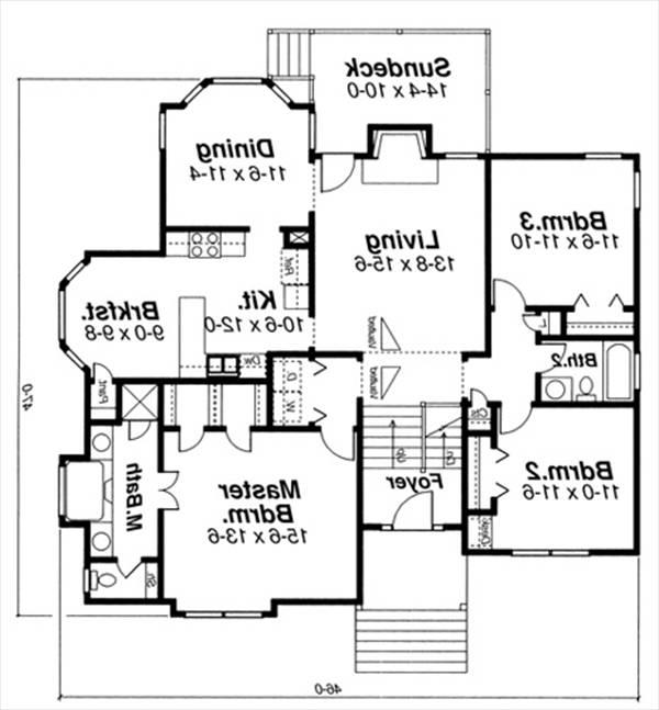 Floor Plan image of KENDRICK-B House Plan